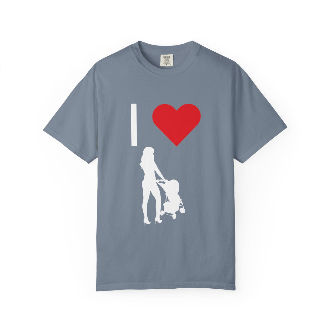 I ❤️ Hottest Mom Unisex Garment-Dyed T-Shirt | Celebrate Love and Empowerment
