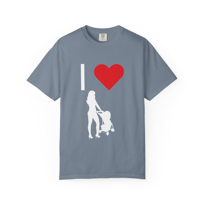 I ❤️ Hottest Mom Unisex Garment-Dyed T-Shirt | Celebrate Love and Empowerment