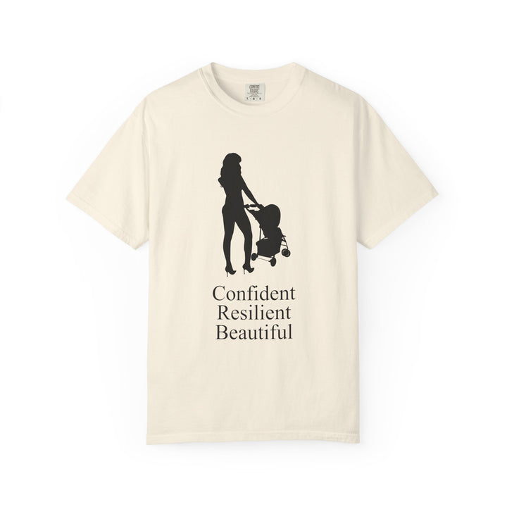 Confident, Resilient, Beautiful T-Shirt | Hottest Mom Logo | Comfort Colors