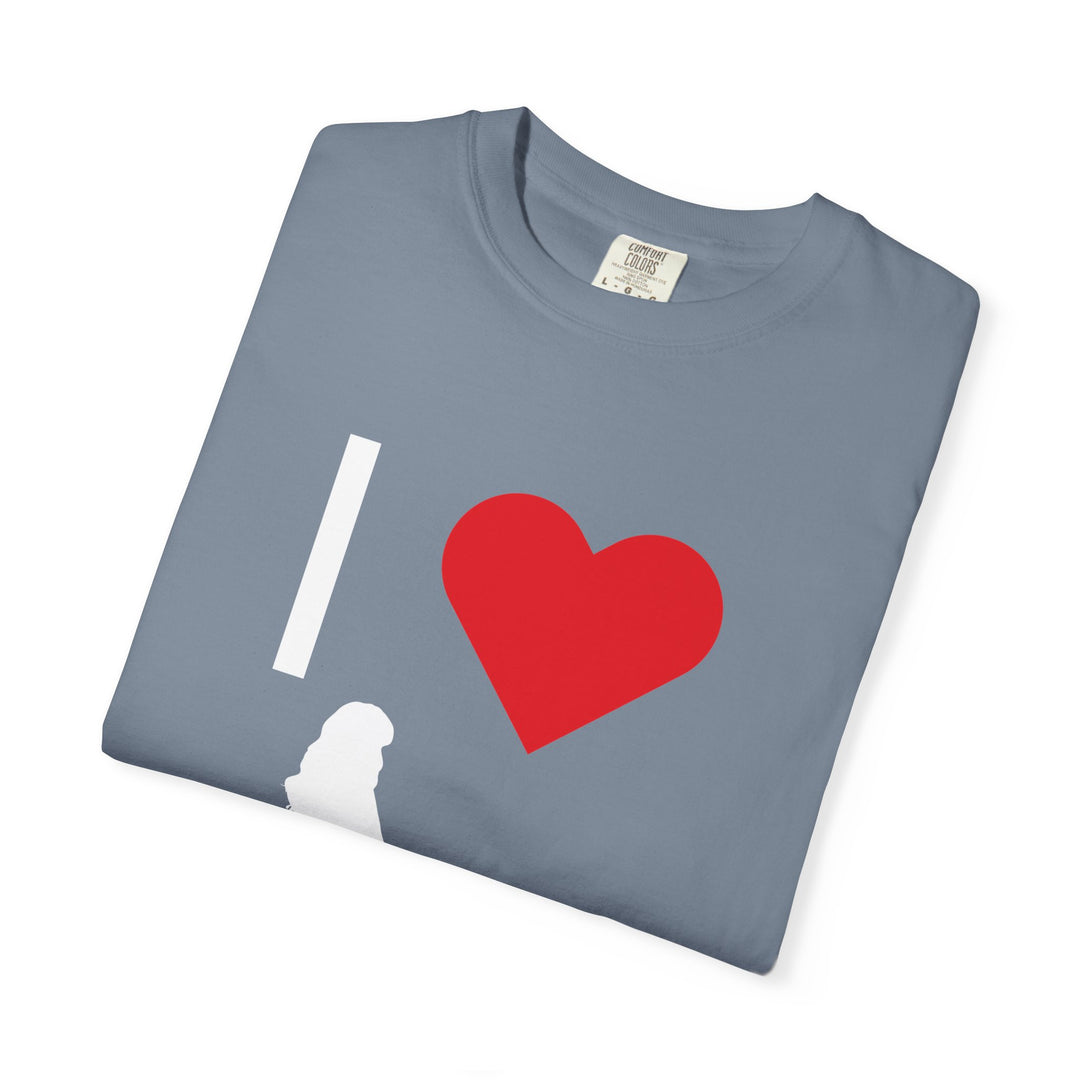 I ❤️ Hottest Mom Unisex Garment-Dyed T-Shirt | Celebrate Love and Empowerment