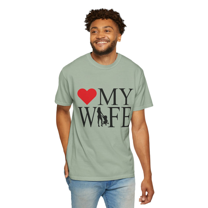 ❤️ My Wife Unisex Garment-Dyed T-Shirt