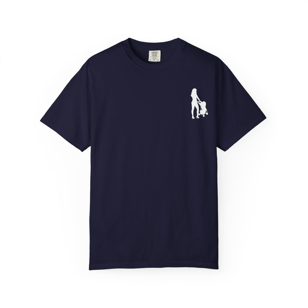Subtle Hottest Mom Logo Unisex Garment-Dyed T-Shirt