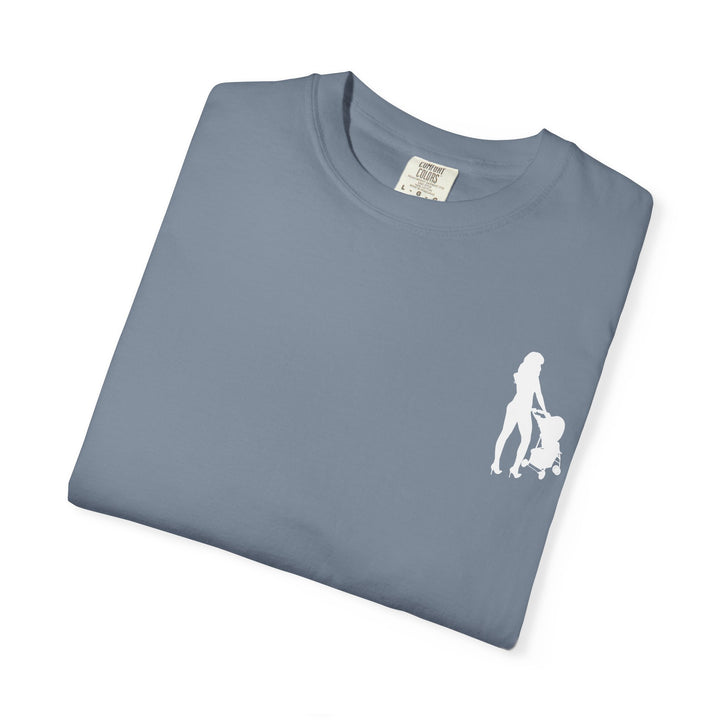 Subtle Hottest Mom Logo Unisex Garment-Dyed T-Shirt