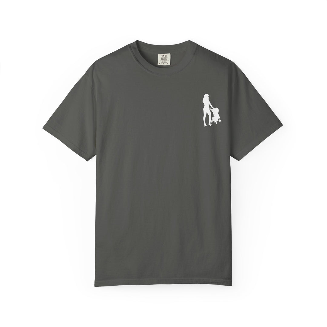 Subtle Hottest Mom Logo Unisex Garment-Dyed T-Shirt