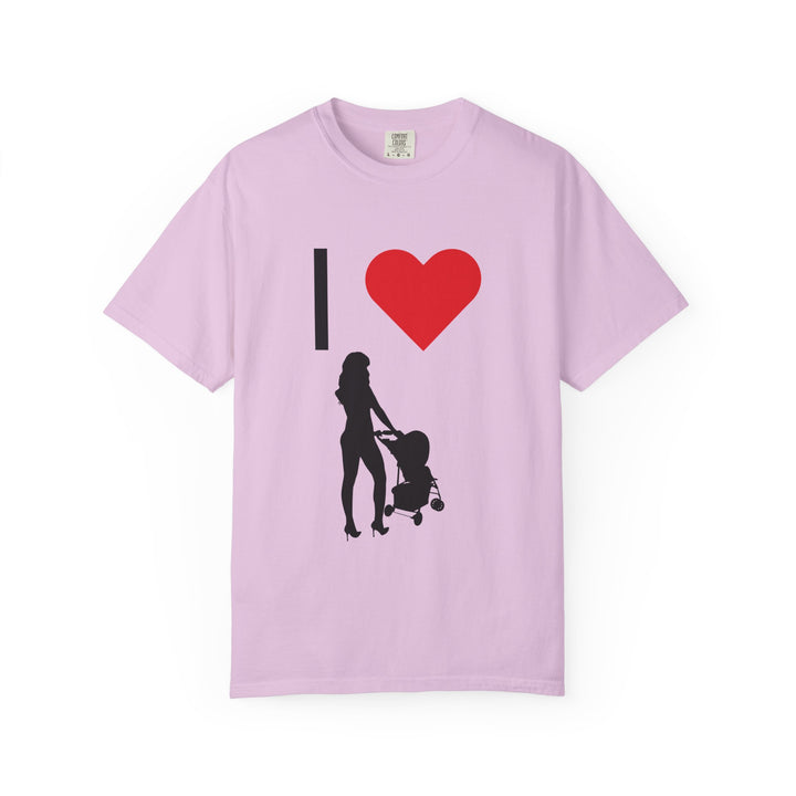 I ❤️ Hottest Mom Unisex Garment-Dyed T-Shirt | Celebrate Love and Empowerment
