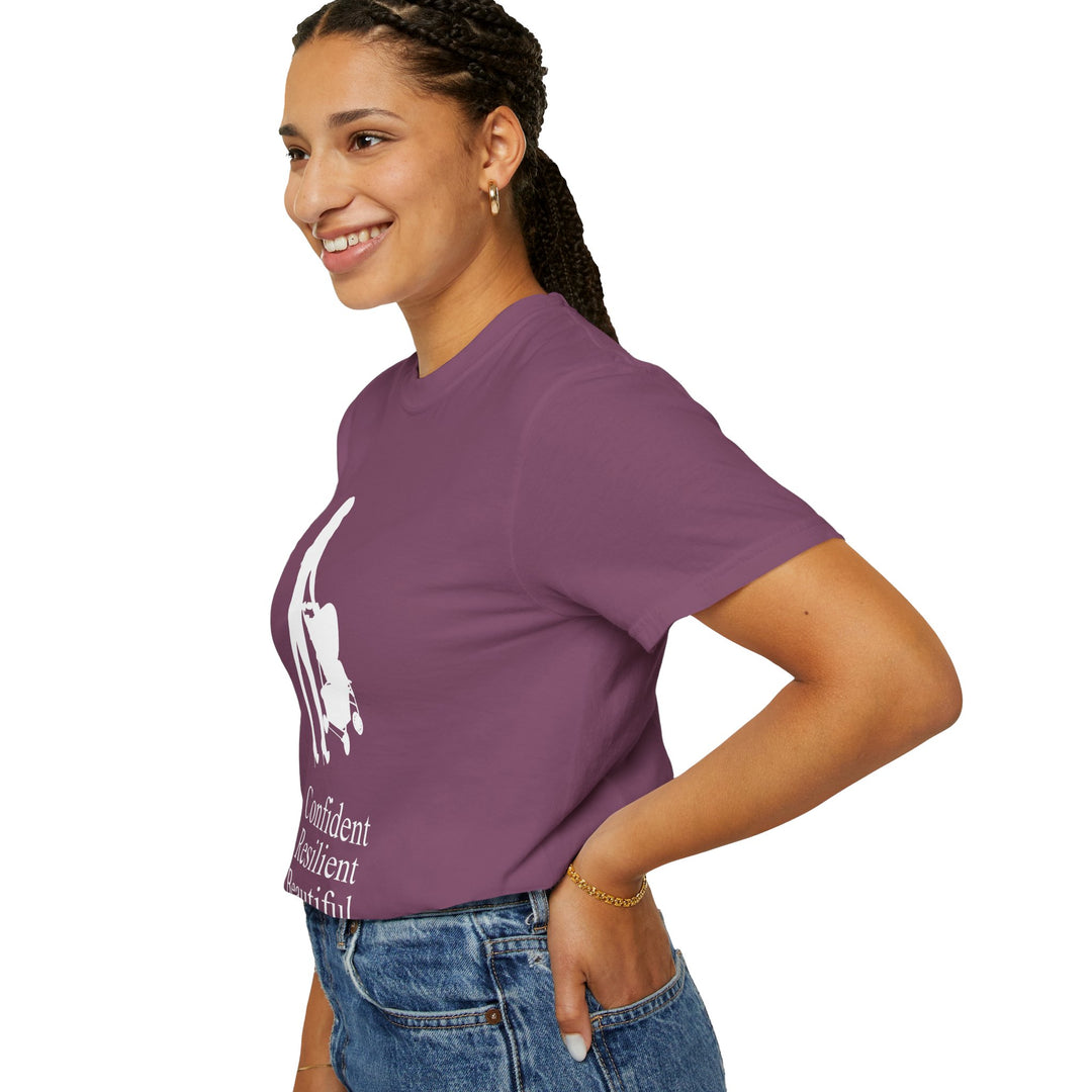 Confident, Resilient, Beautiful T-Shirt | Hottest Mom Logo | Comfort Colors
