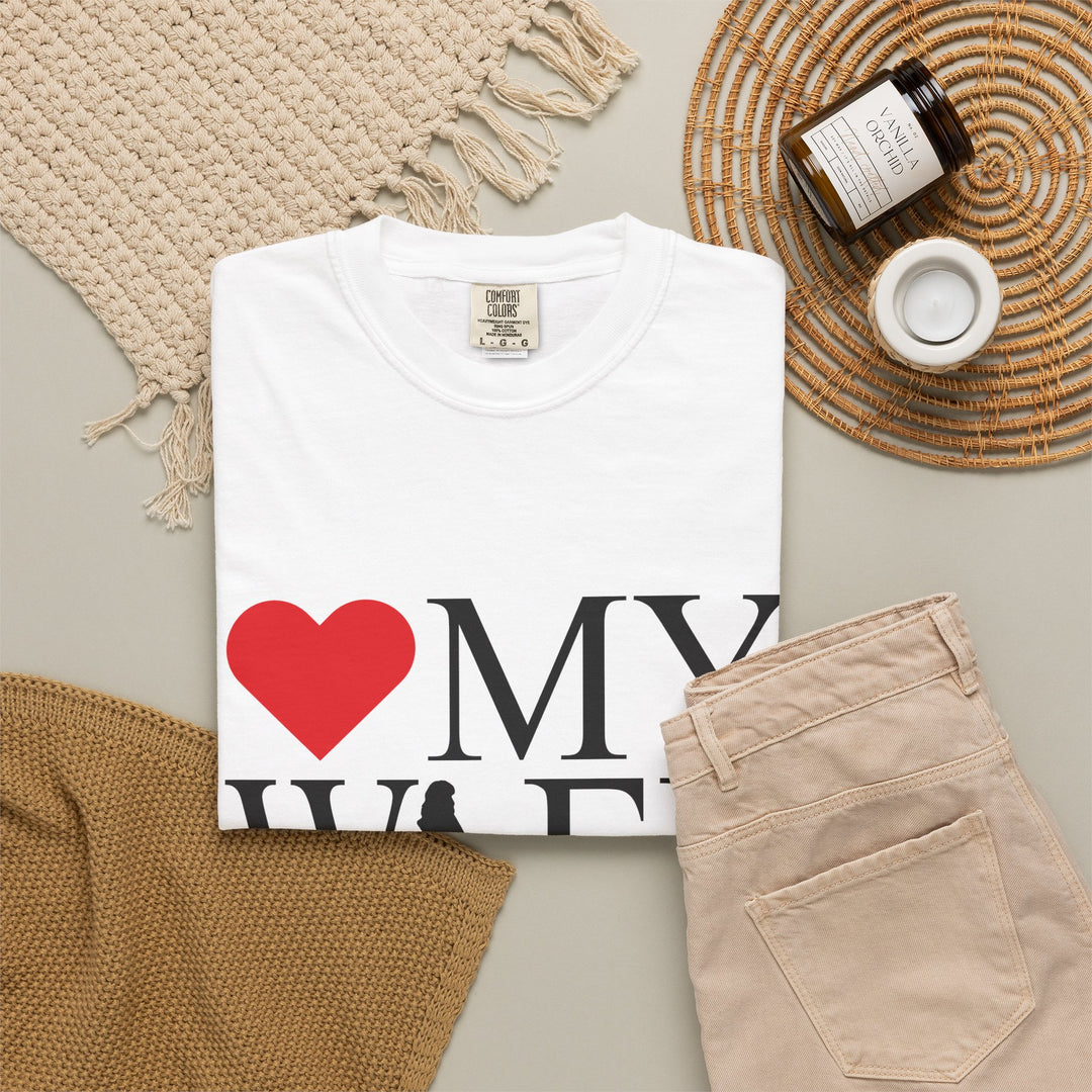 ❤️ My Wife Unisex Garment-Dyed T-Shirt