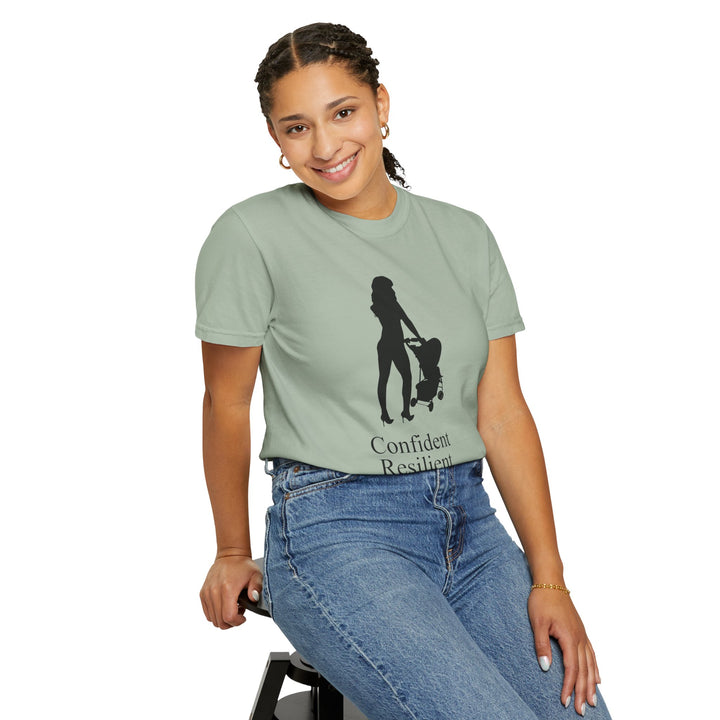 Confident, Resilient, Beautiful T-Shirt | Hottest Mom Logo | Comfort Colors