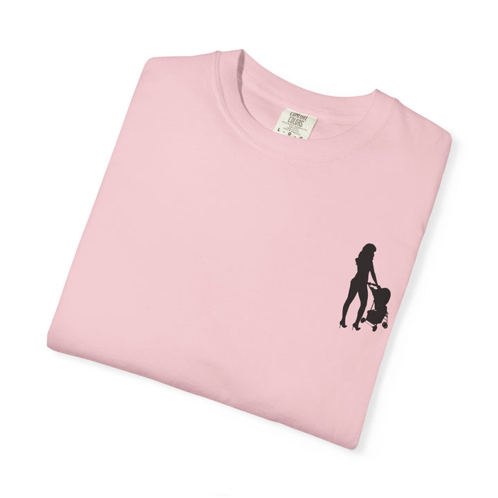 Subtle Hottest Mom Logo Unisex Garment-Dyed T-Shirt