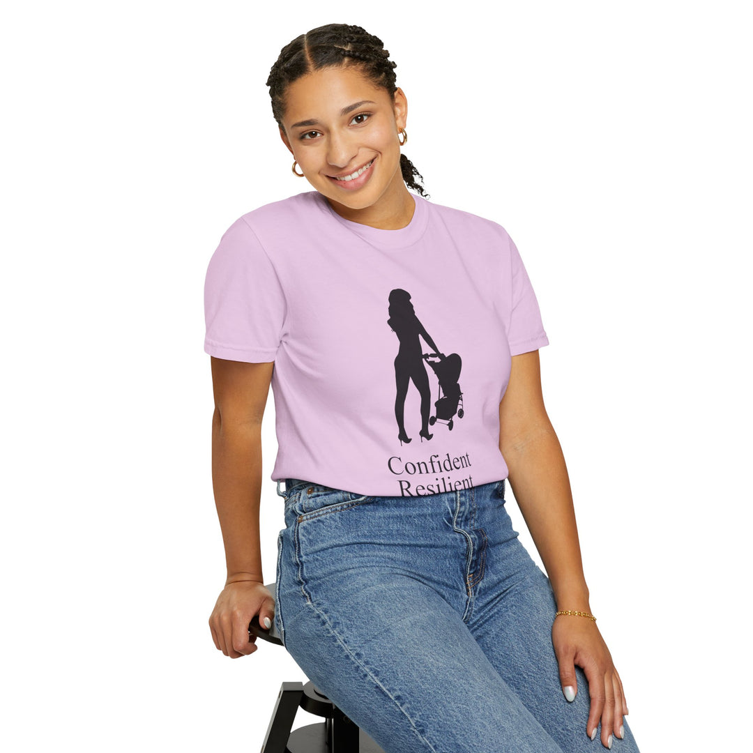 Confident, Resilient, Beautiful T-Shirt | Hottest Mom Logo | Comfort Colors