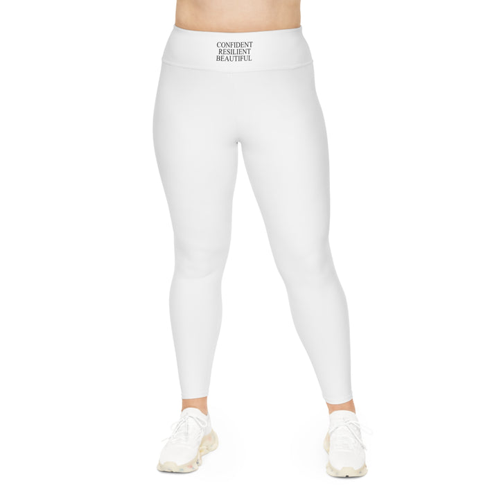 Curvaceous Empowerment Leggings | Confident, Resilient, Beautiful | Activewear for Moms
