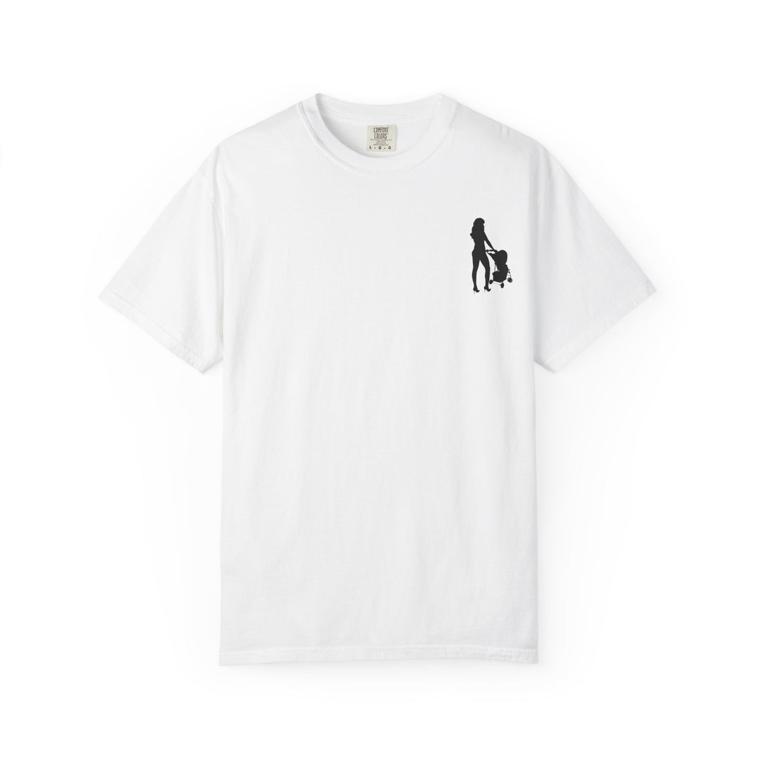Subtle Hottest Mom Logo Unisex Garment-Dyed T-Shirt