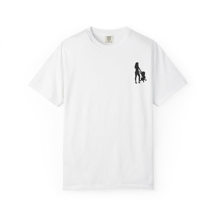 Subtle Hottest Mom Logo Unisex Garment-Dyed T-Shirt