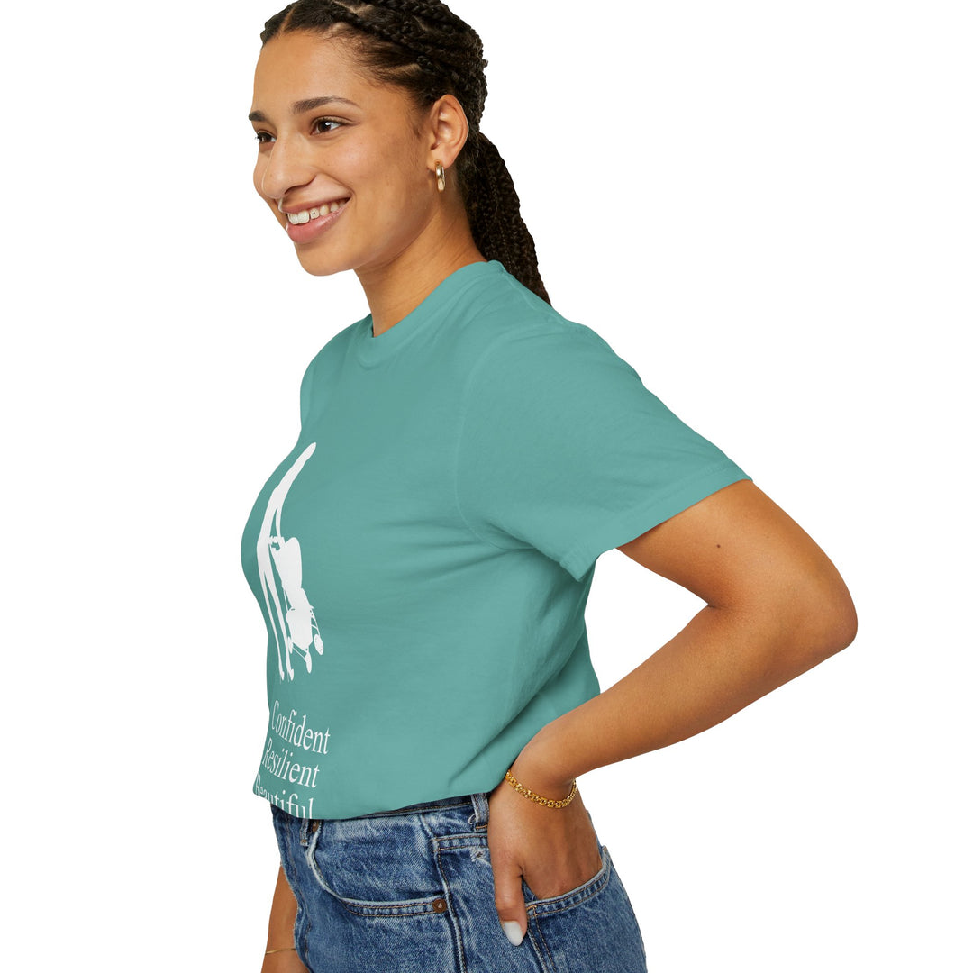 Confident, Resilient, Beautiful T-Shirt | Hottest Mom Logo | Comfort Colors