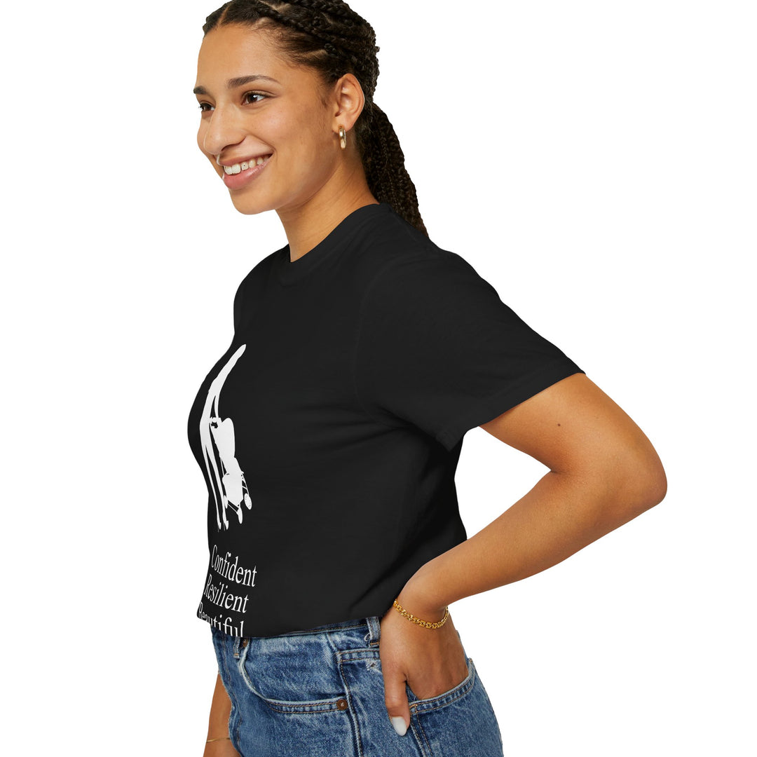 Confident, Resilient, Beautiful T-Shirt | Hottest Mom Logo | Comfort Colors