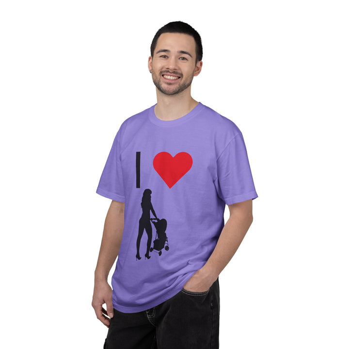 I ❤️ Hottest Mom Unisex Garment-Dyed T-Shirt | Celebrate Love and Empowerment