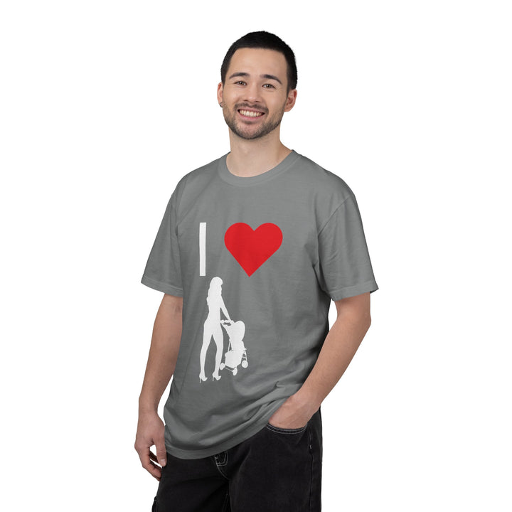 I ❤️ Hottest Mom Unisex Garment-Dyed T-Shirt | Celebrate Love and Empowerment