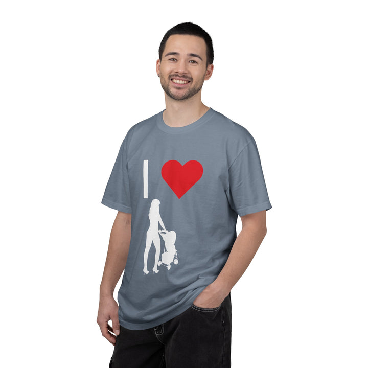 I ❤️ Hottest Mom Unisex Garment-Dyed T-Shirt | Celebrate Love and Empowerment