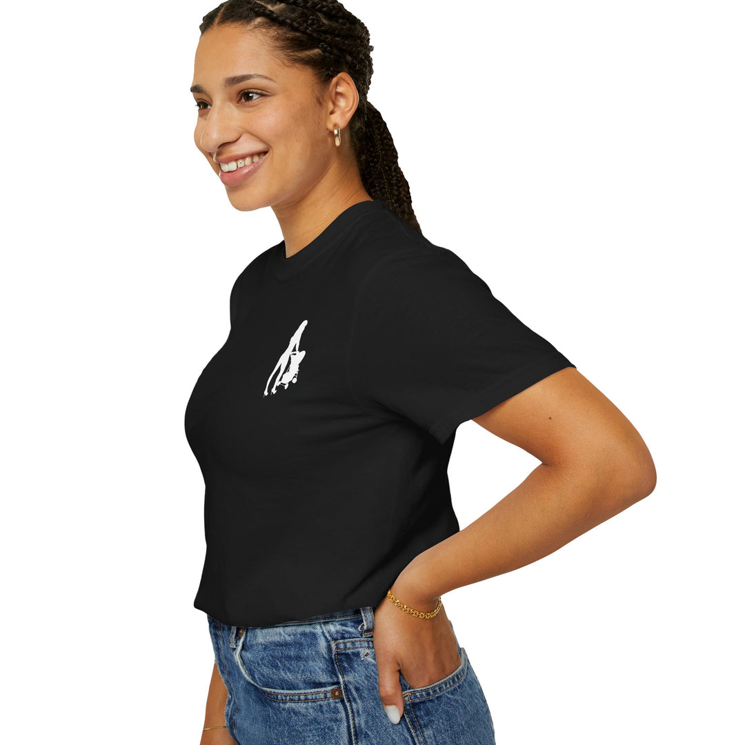 Subtle Hottest Mom Logo Unisex Garment-Dyed T-Shirt