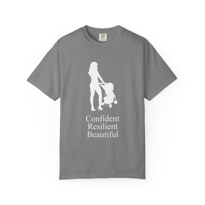 Confident, Resilient, Beautiful T-Shirt | Hottest Mom Logo | Comfort Colors