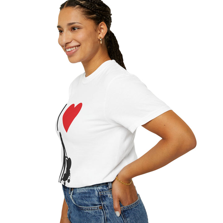 I ❤️ Hottest Mom Unisex Garment-Dyed T-Shirt | Celebrate Love and Empowerment