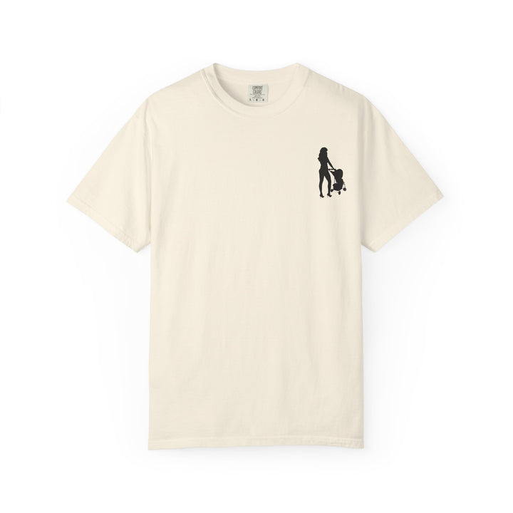 Subtle Hottest Mom Logo Unisex Garment-Dyed T-Shirt