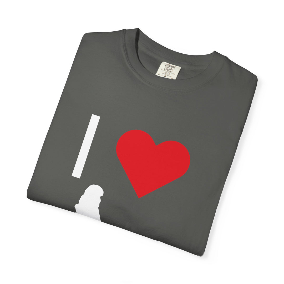 I ❤️ Hottest Mom Unisex Garment-Dyed T-Shirt | Celebrate Love and Empowerment