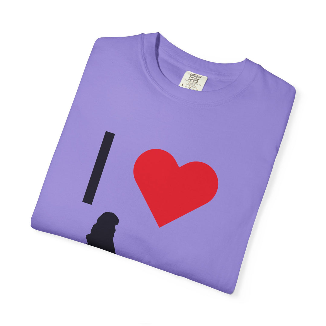 I ❤️ Hottest Mom Unisex Garment-Dyed T-Shirt | Celebrate Love and Empowerment