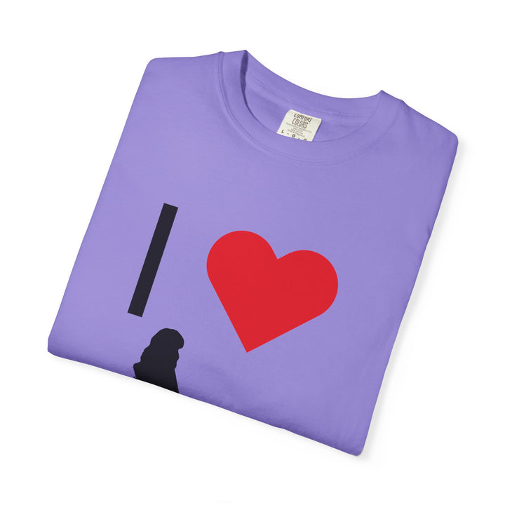 I ❤️ Hottest Mom Unisex Garment-Dyed T-Shirt | Celebrate Love and Empowerment