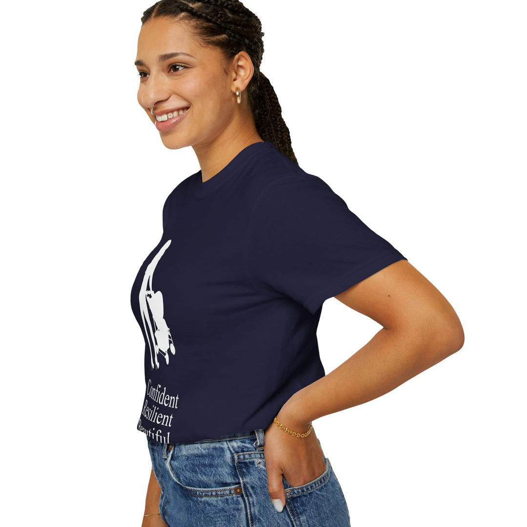 Confident, Resilient, Beautiful T-Shirt | Hottest Mom Logo | Comfort Colors