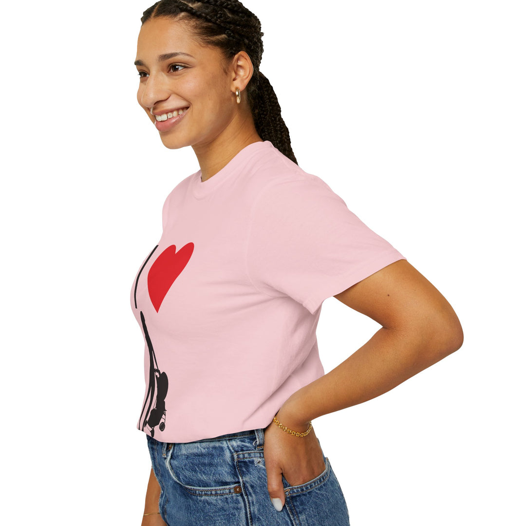 I ❤️ Hottest Mom Unisex Garment-Dyed T-Shirt | Celebrate Love and Empowerment