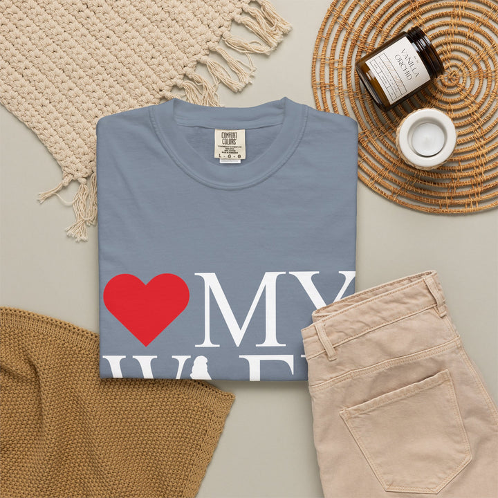 ❤️ My Wife Unisex Garment-Dyed T-Shirt