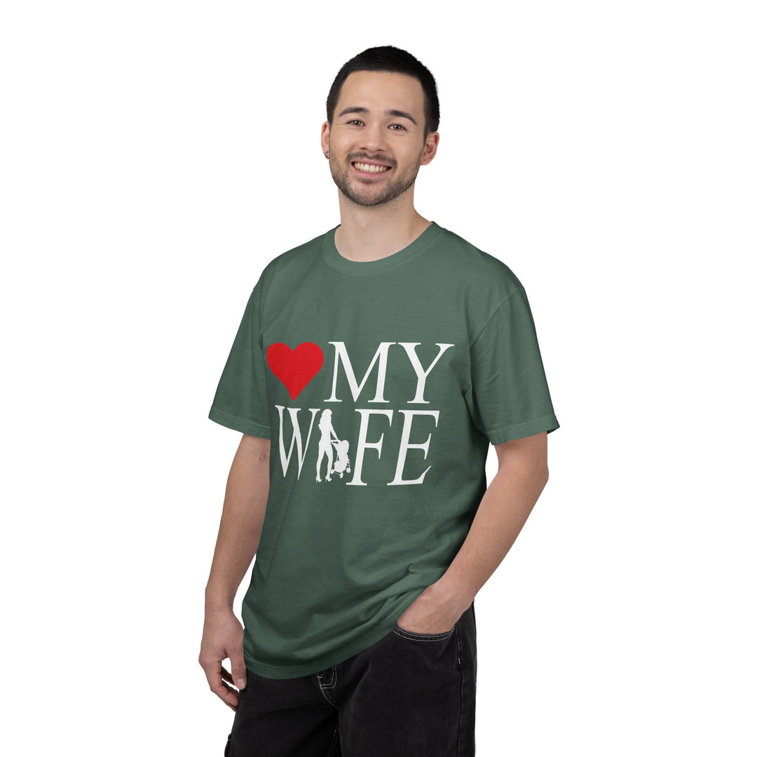 ❤️ My Wife Unisex Garment-Dyed T-Shirt
