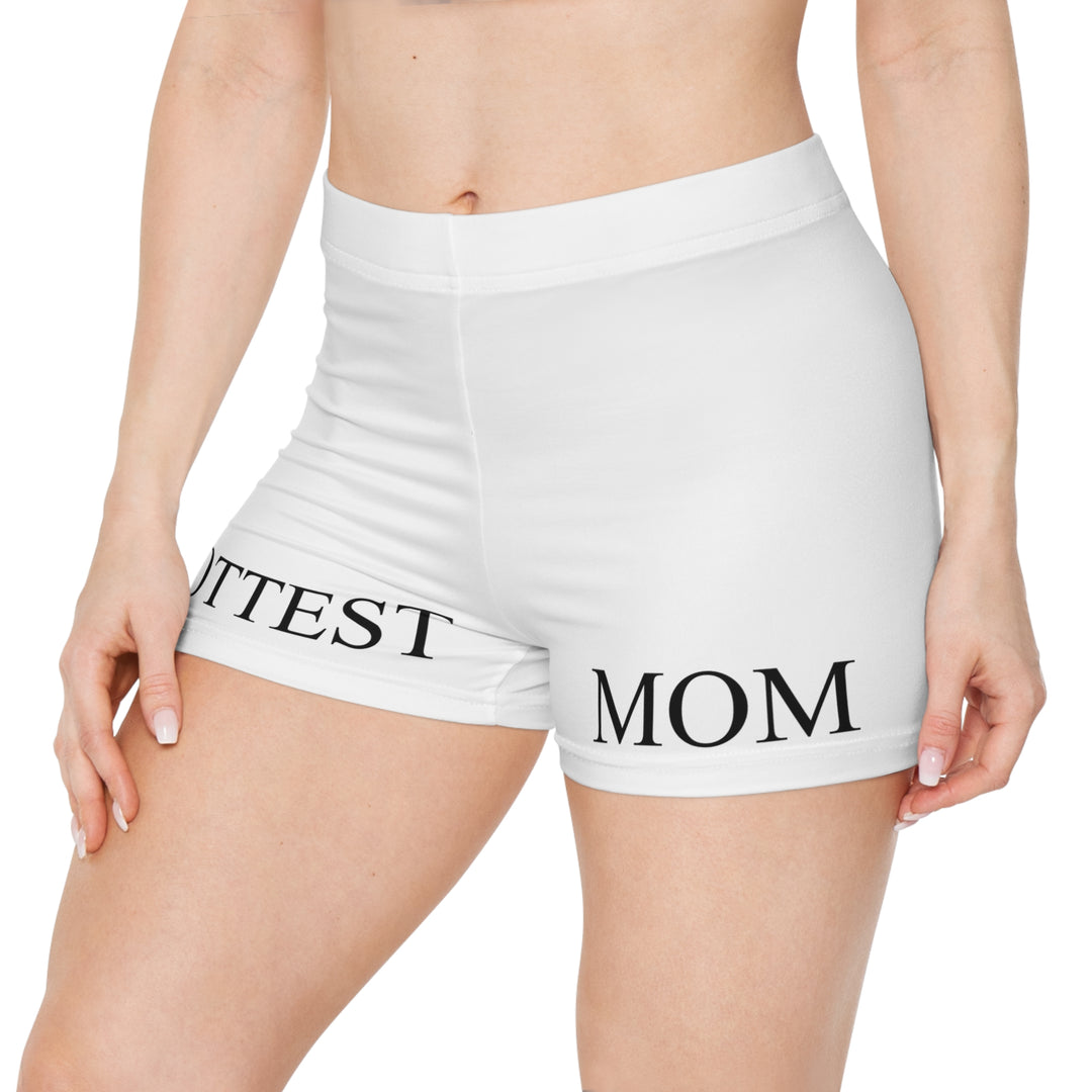 Hottest Mom Apparel Women’s Shorts (WHITE)