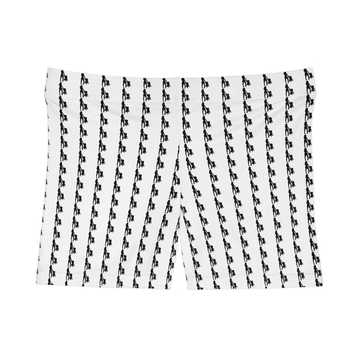 Chic Women's Graphic Shorts (WHITE)