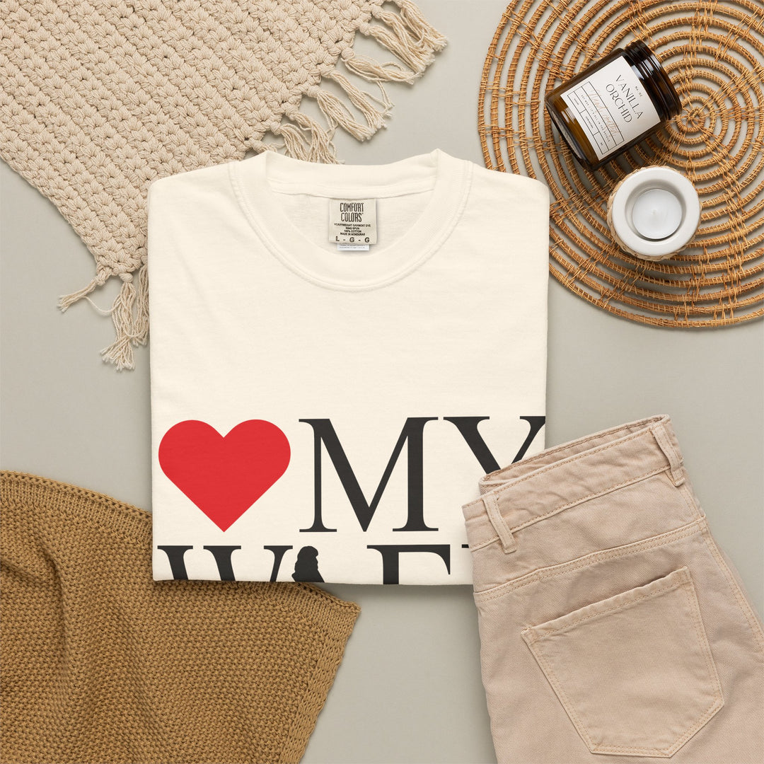 ❤️ My Wife Unisex Garment-Dyed T-Shirt