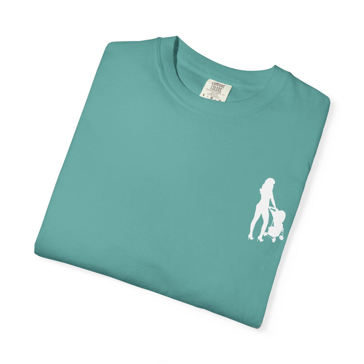 Subtle Hottest Mom Logo Unisex Garment-Dyed T-Shirt