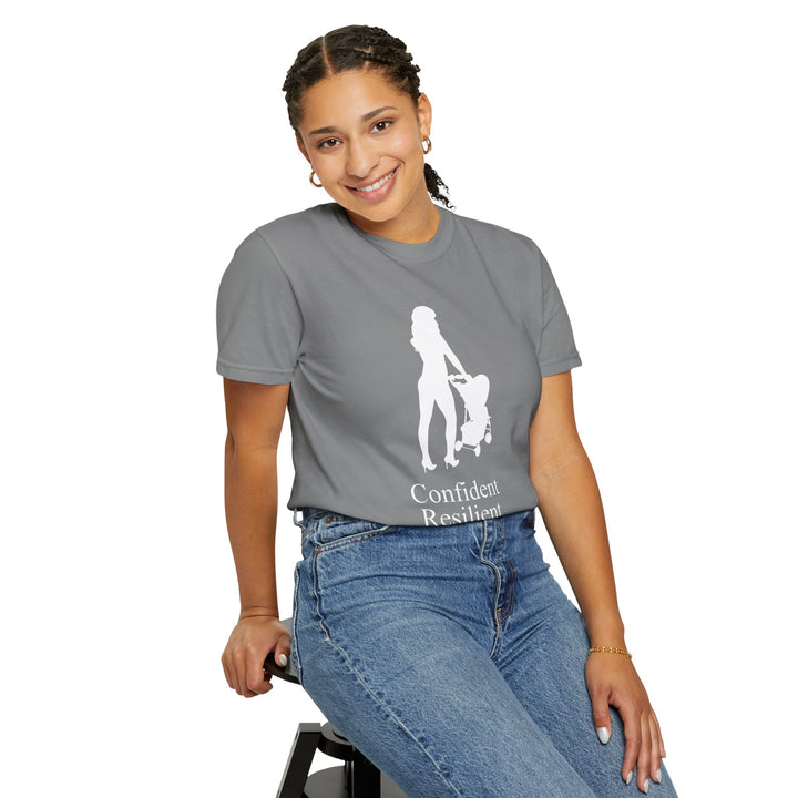 Confident, Resilient, Beautiful T-Shirt | Hottest Mom Logo | Comfort Colors