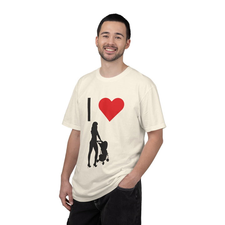 I ❤️ Hottest Mom Unisex Garment-Dyed T-Shirt | Celebrate Love and Empowerment