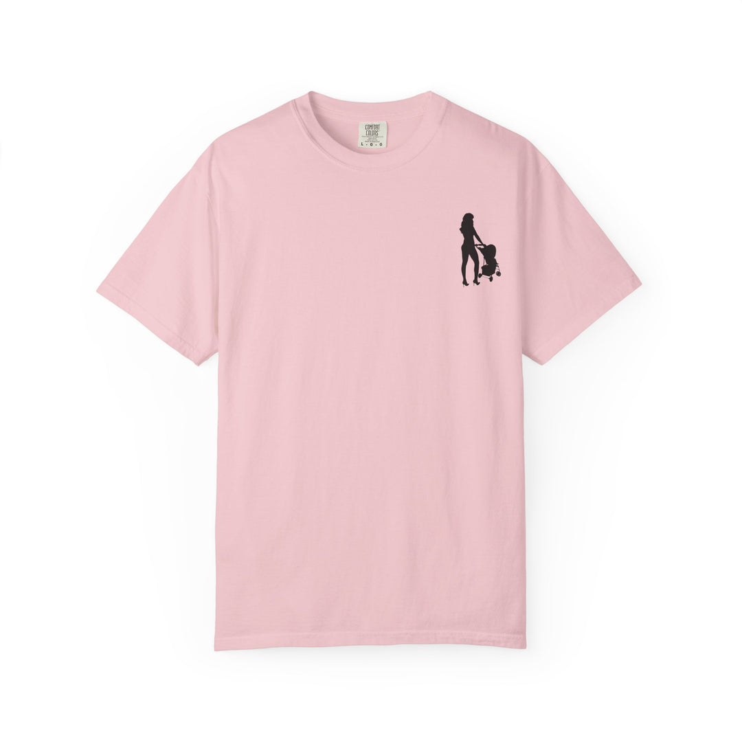 Subtle Hottest Mom Logo Unisex Garment-Dyed T-Shirt