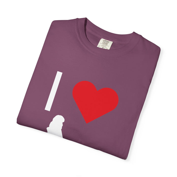 I ❤️ Hottest Mom Unisex Garment-Dyed T-Shirt | Celebrate Love and Empowerment