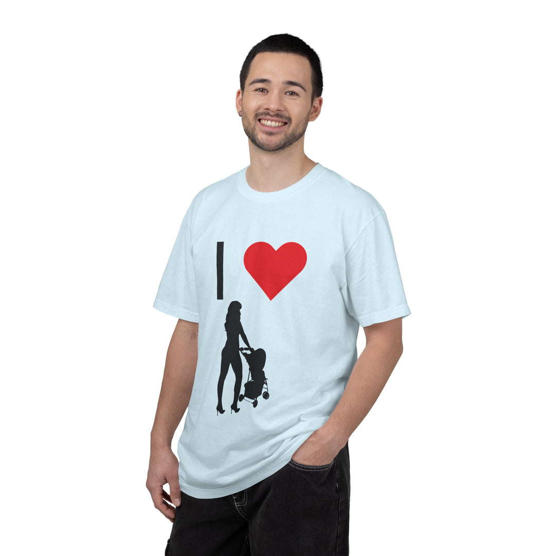 I ❤️ Hottest Mom Unisex Garment-Dyed T-Shirt | Celebrate Love and Empowerment