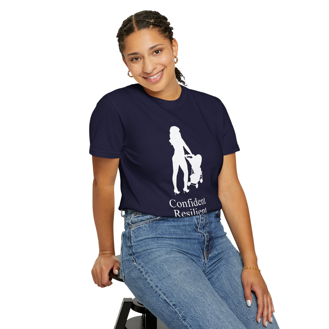 Confident, Resilient, Beautiful T-Shirt | Hottest Mom Logo | Comfort Colors