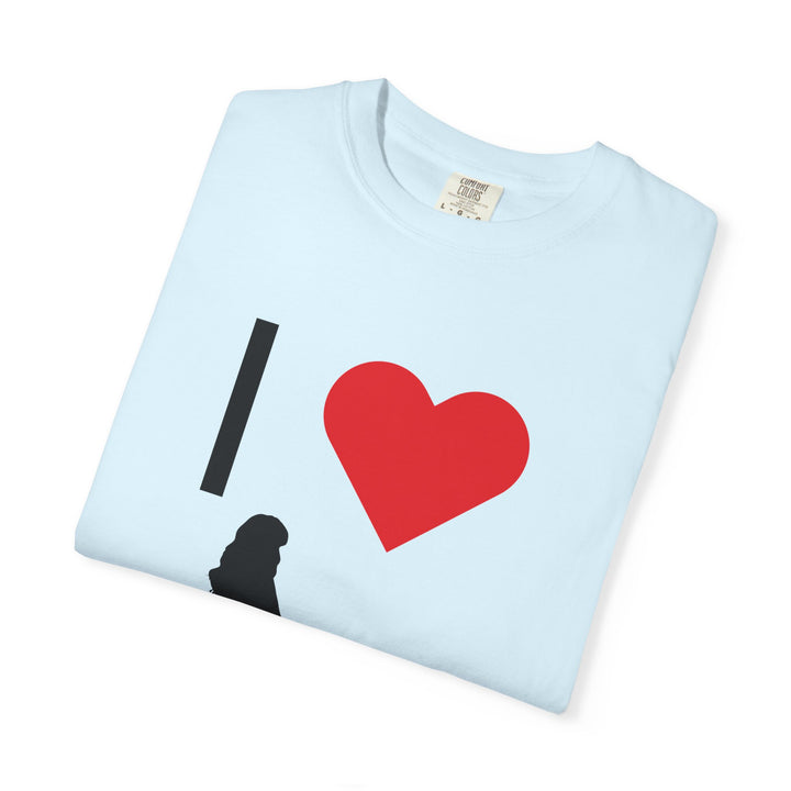 I ❤️ Hottest Mom Unisex Garment-Dyed T-Shirt | Celebrate Love and Empowerment