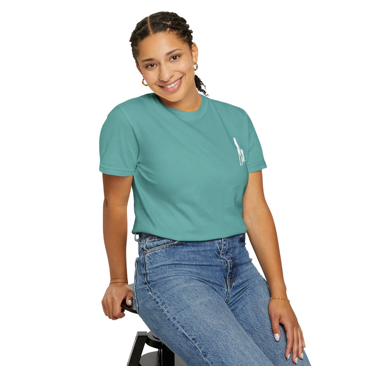 Subtle Hottest Mom Logo Unisex Garment-Dyed T-Shirt