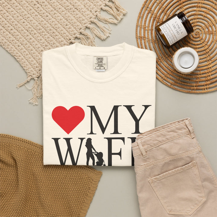 ❤️ My Wife Unisex Garment-Dyed T-Shirt