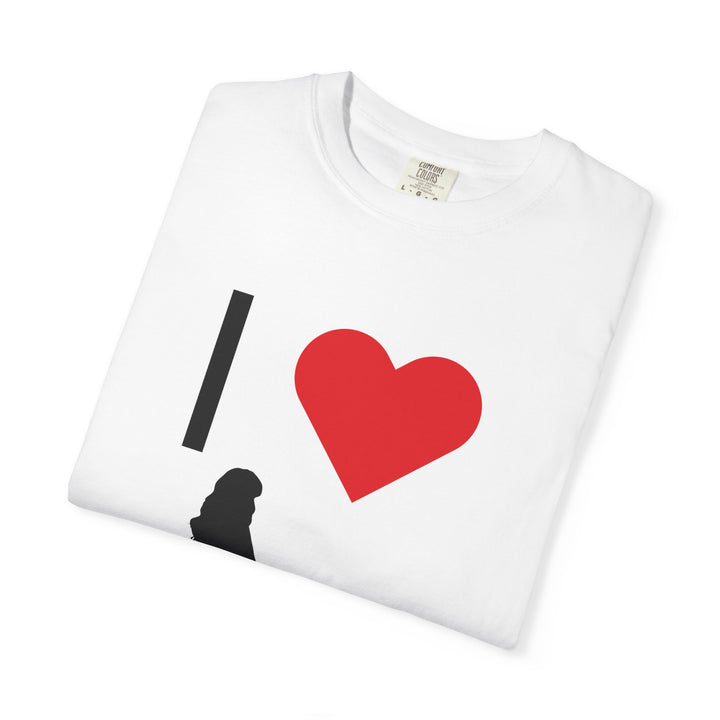 I ❤️ Hottest Mom Unisex Garment-Dyed T-Shirt | Celebrate Love and Empowerment