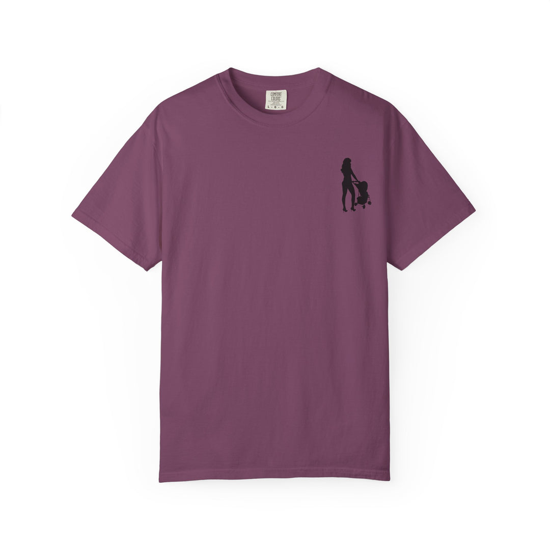 Subtle Hottest Mom Logo Unisex Garment-Dyed T-Shirt