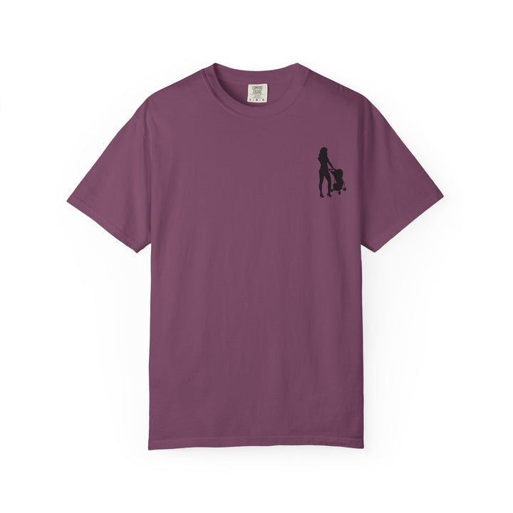 Subtle Hottest Mom Logo Unisex Garment-Dyed T-Shirt