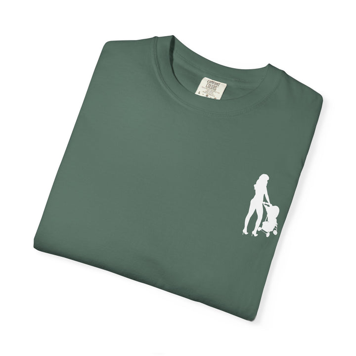 Subtle Hottest Mom Logo Unisex Garment-Dyed T-Shirt